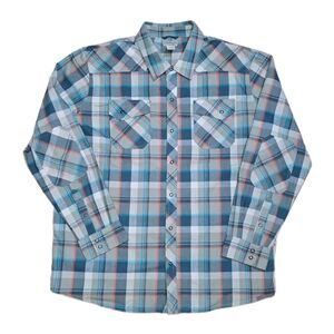 LL Bean Flannel Shirt Men's Sz 2XL Wool Elbow Patches Snap Katahdin Performance